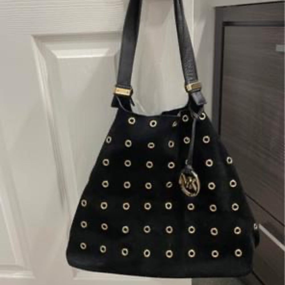 Michael Kors Large Colgate Grommet Suede Tote